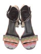 Roger Vivier Leather Printed Sandals