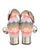 Roger Vivier Leather Printed Sandals