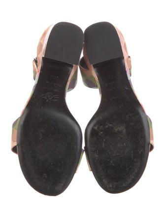 Roger Vivier Leather Printed Sandals