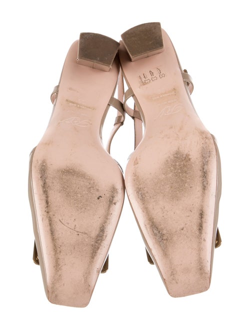 Roger Vivier Patent Leather Slingback Pumps