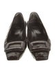 Roger Vivier Embossed Leather Flats