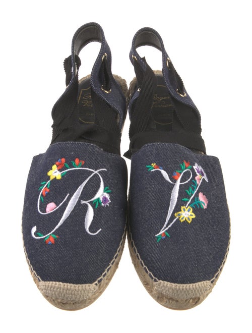 Roger Vivier Denim Espadrilles
