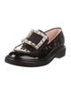 Roger Vivier Patent Leather Crystal Embellishments Loafers