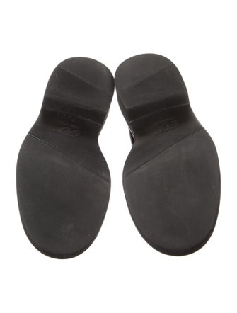 Roger Vivier Patent Leather Crystal Embellishments Loafers