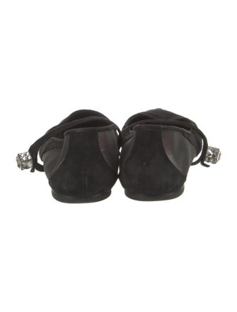 Roger Vivier Suede Mary Jane Flats