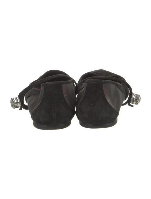 Roger Vivier Suede Mary Jane Flats