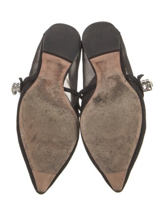 Roger Vivier Suede Mary Jane Flats