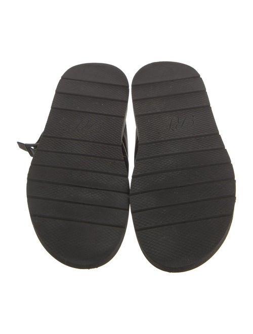 Roger Vivier Leather Crystal Embellishments Slingback Sandals