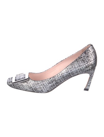 Roger Vivier Tweed Printed Pumps