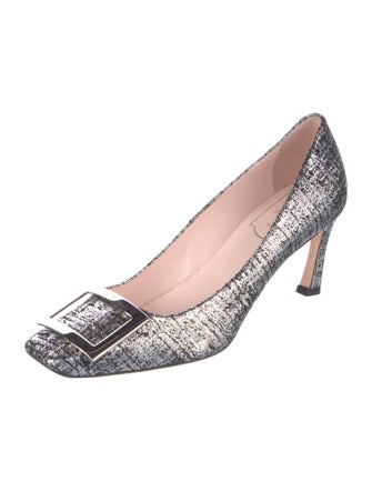 Roger Vivier Tweed Printed Pumps