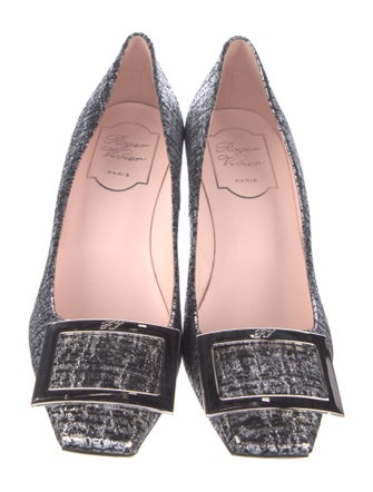 Roger Vivier Tweed Printed Pumps