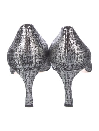 Roger Vivier Tweed Printed Pumps