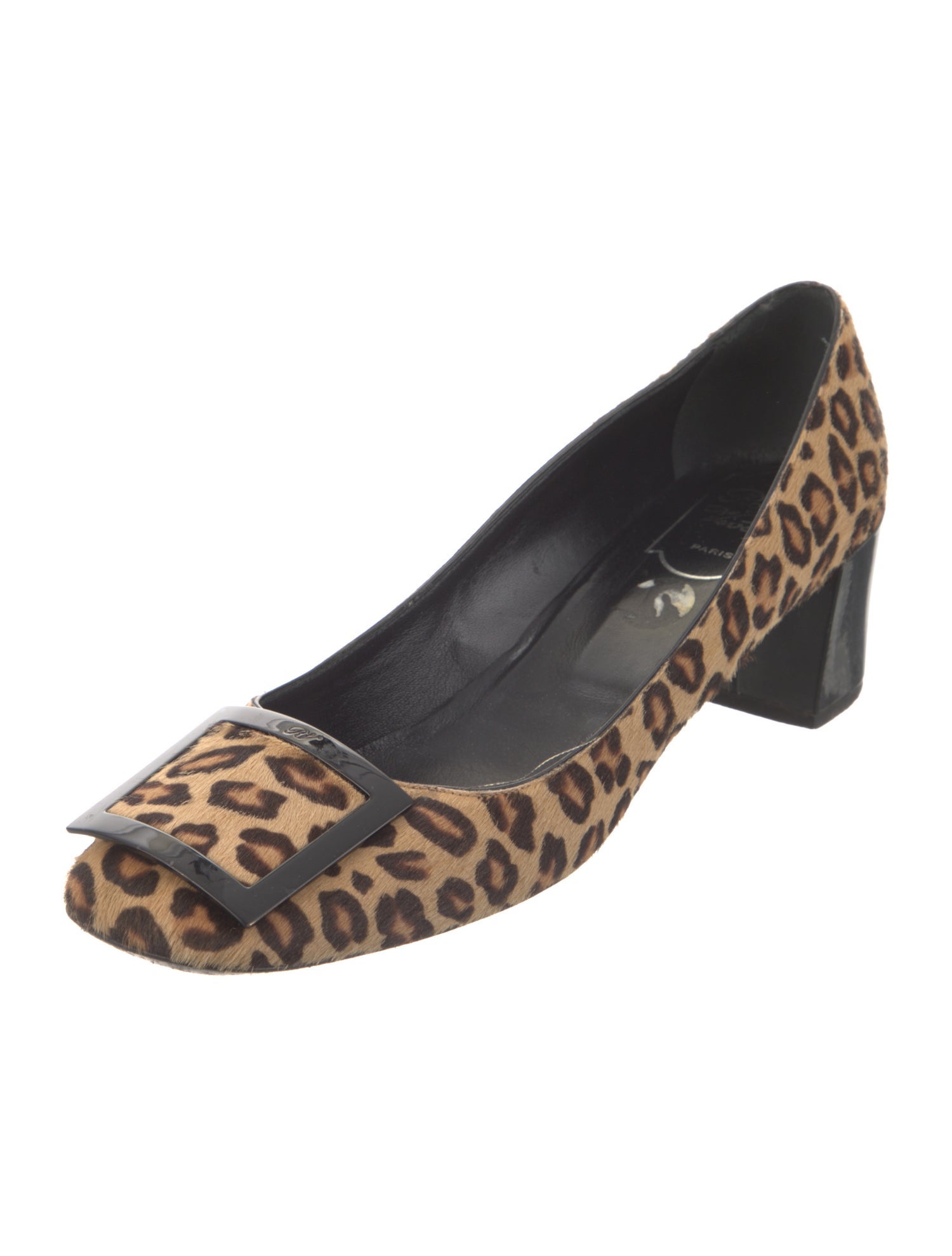 Roger Vivier Ponyhair Animal Print Pumps