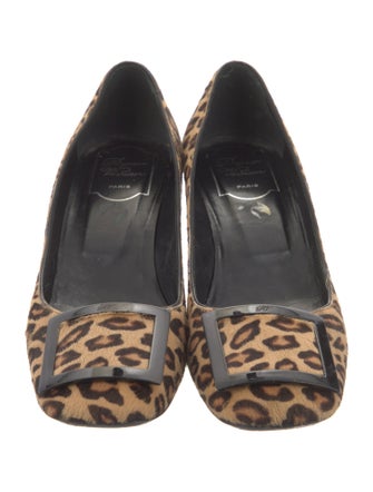 Roger Vivier Ponyhair Animal Print Pumps