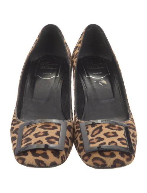 Roger Vivier Ponyhair Animal Print Pumps