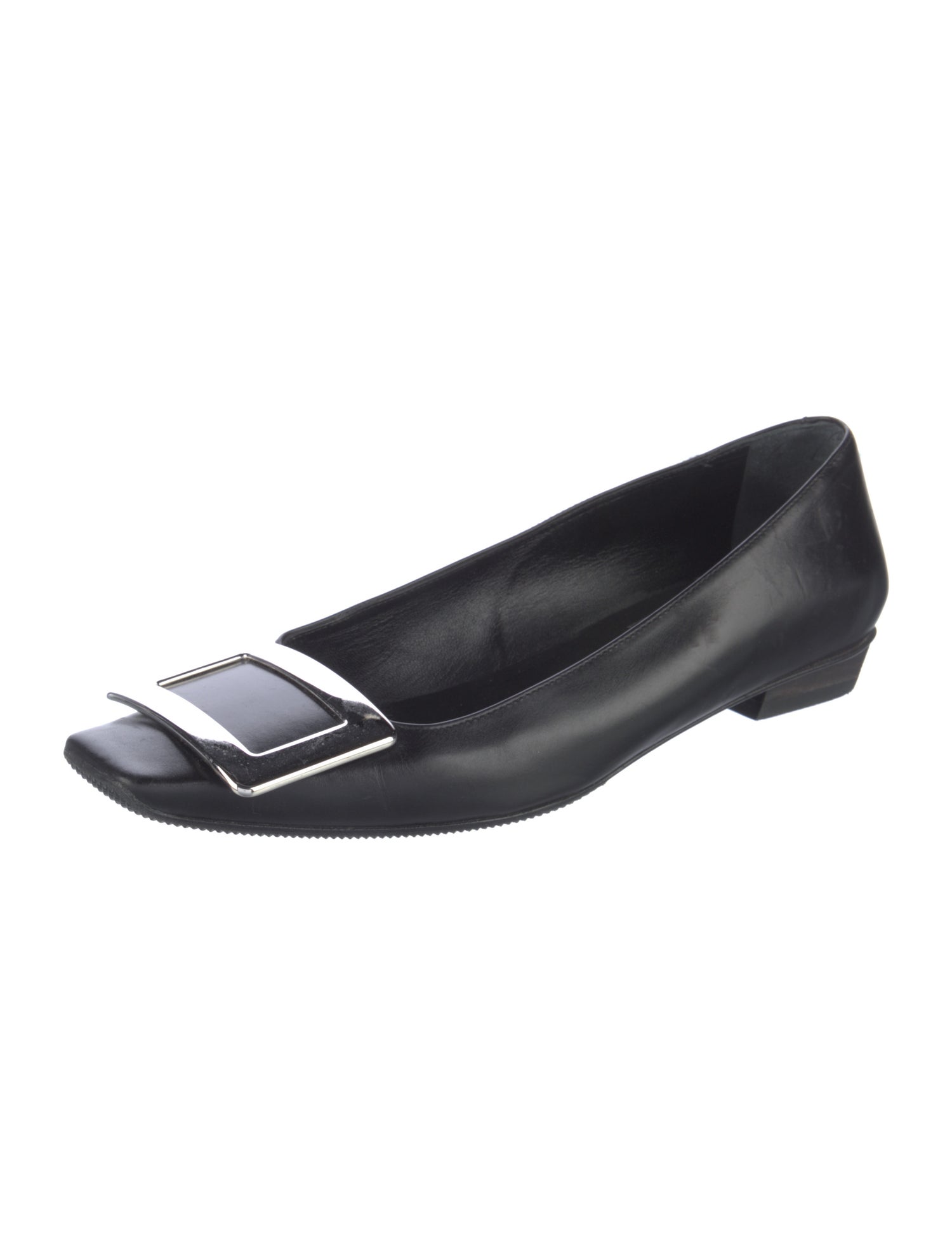 Roger Vivier Leather Flats