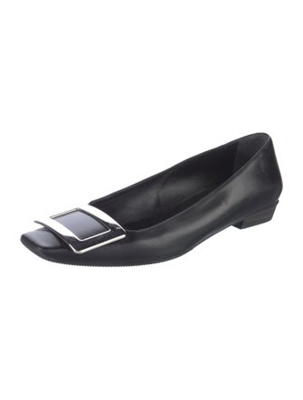 Roger Vivier Leather Flats