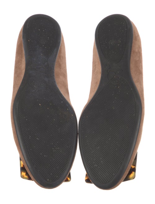 Roger Vivier Suede Animal Print Ballet Flats