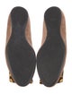Roger Vivier Suede Animal Print Ballet Flats