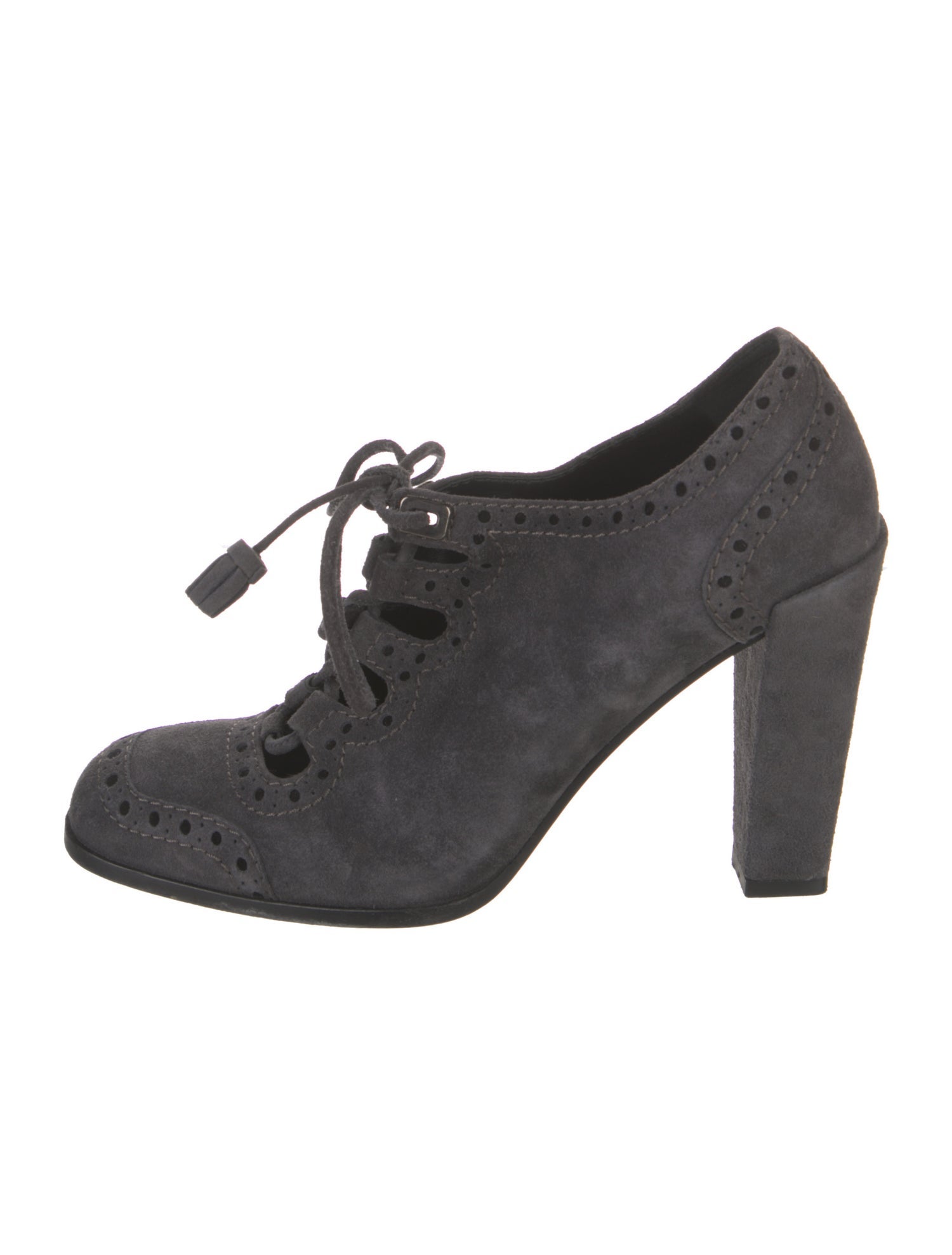 Roger Vivier Suede Tassel Accents Pumps