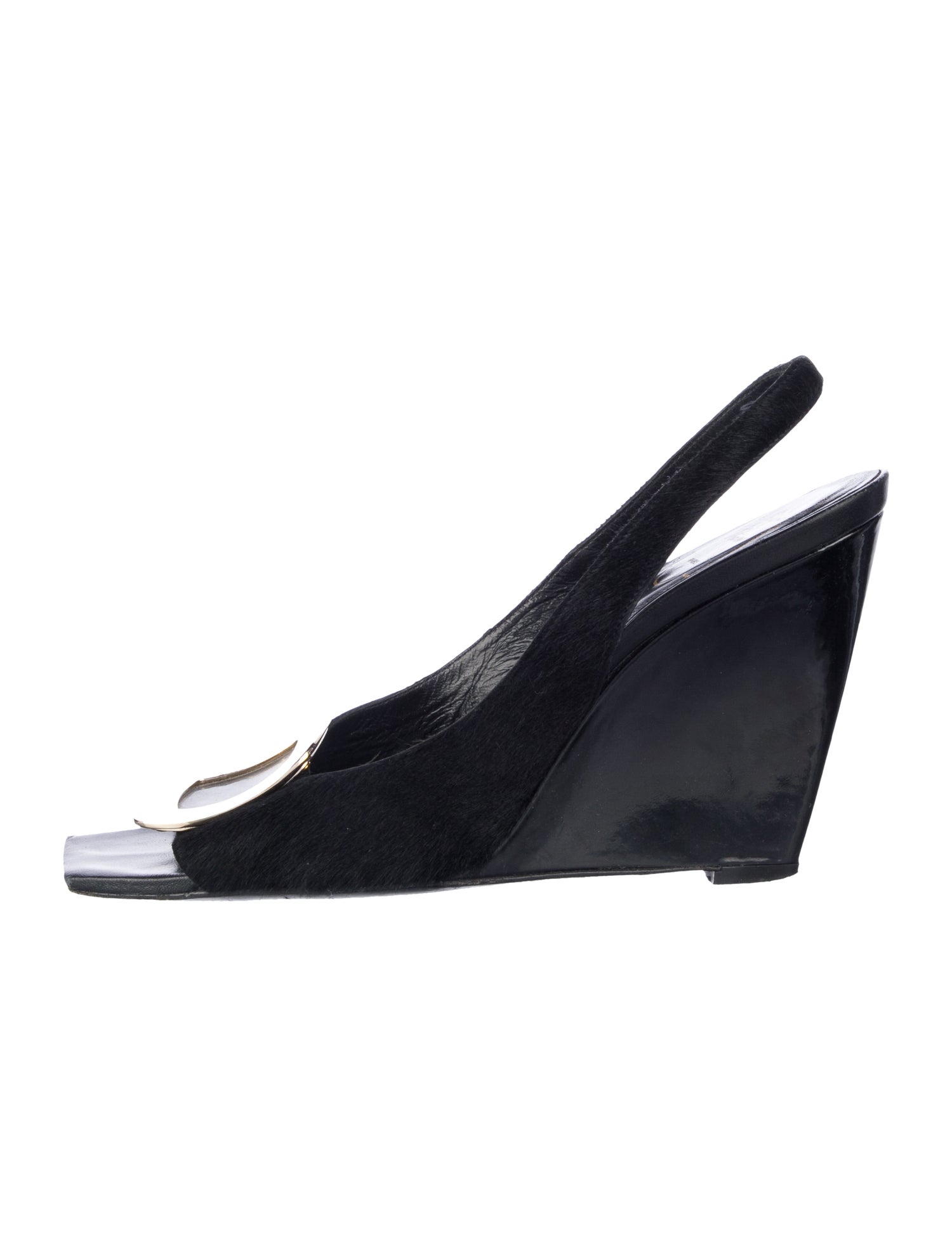 Roger Vivier Patent Leather Slingback Sandals