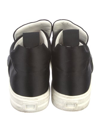 Roger Vivier Satin Crystal Embellishments Sneakers