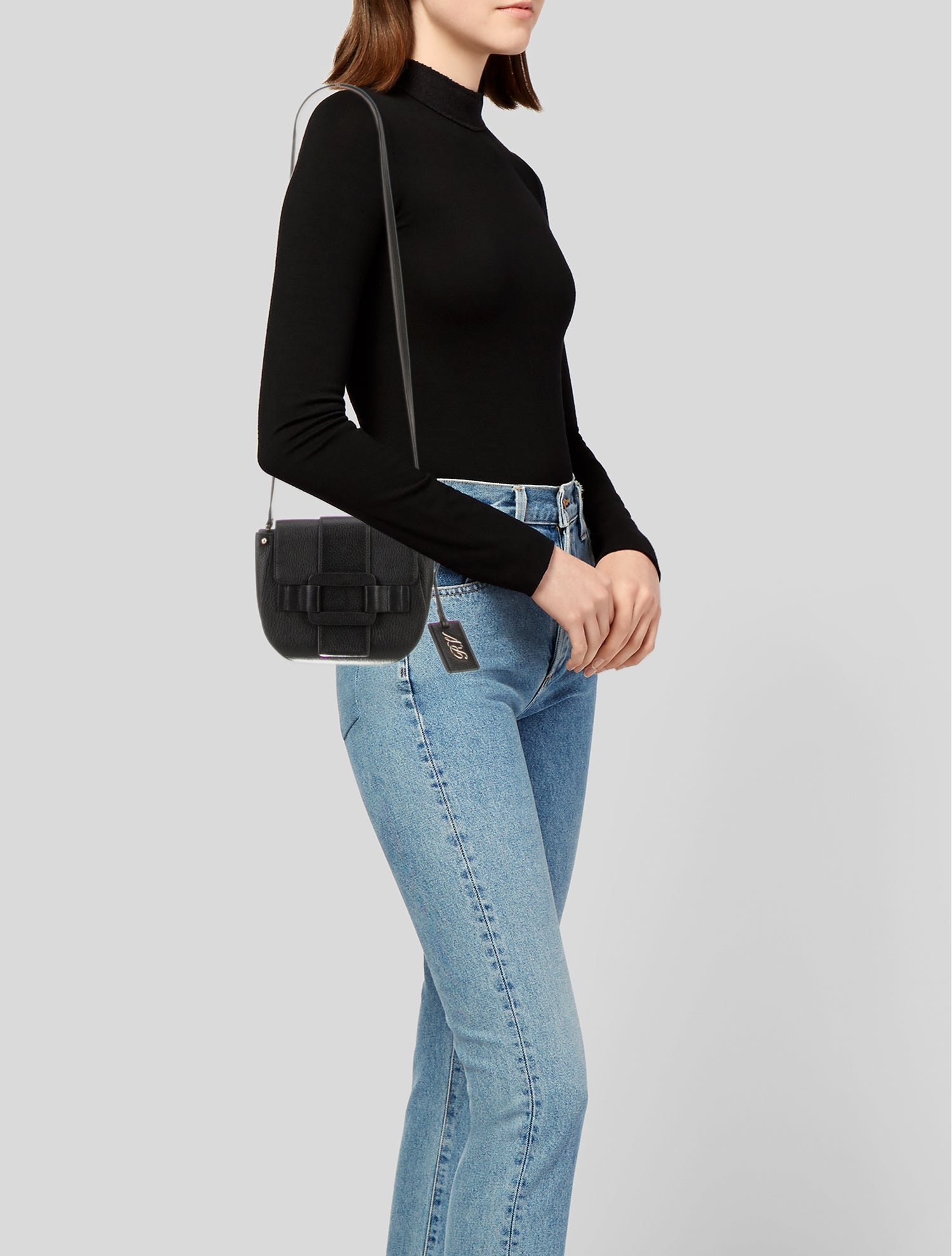 Roger Vivier Leather Messenger Bag