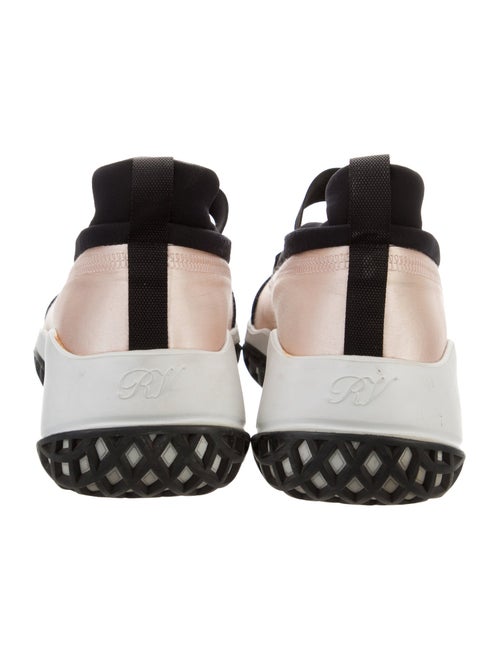 Roger Vivier Satin Colorblock Pattern Sneakers