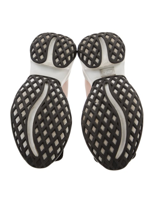 Roger Vivier Satin Colorblock Pattern Sneakers