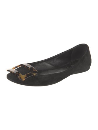 Roger Vivier Suede Ballet Flats