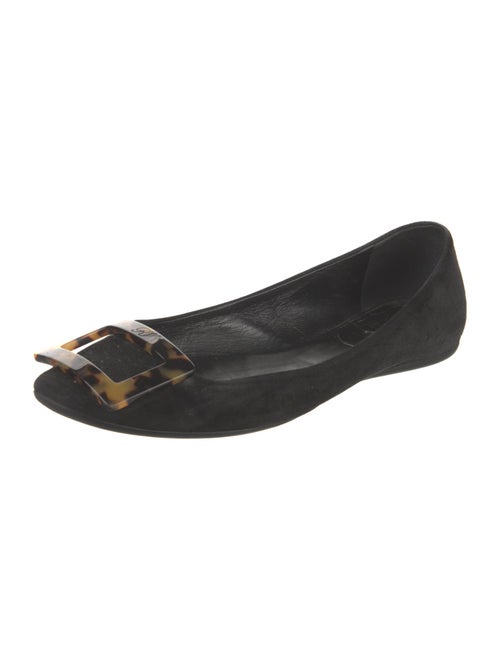 Roger Vivier Suede Ballet Flats