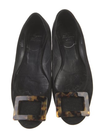 Roger Vivier Suede Ballet Flats