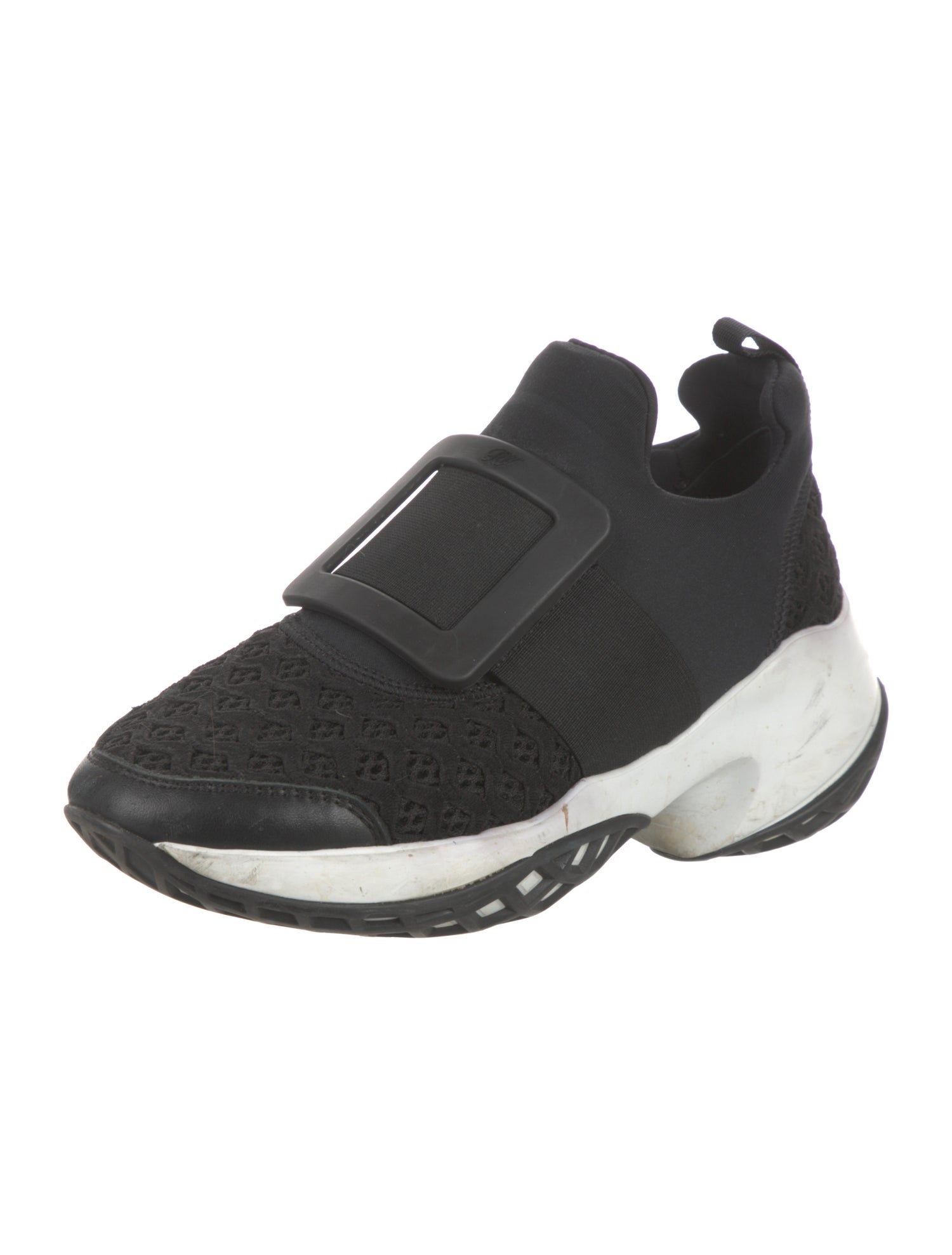 Roger Vivier Neoprene Mesh Accents Athletic Sneakers