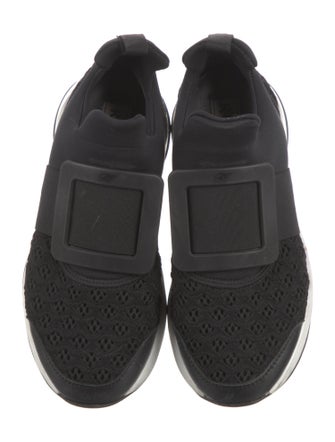 Roger Vivier Neoprene Mesh Accents Athletic Sneakers