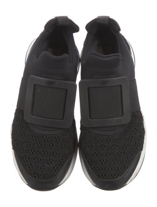 Roger Vivier Neoprene Mesh Accents Athletic Sneakers