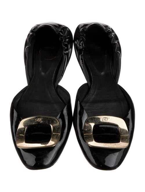 Roger Vivier Patent Leather D'Orsay Flats