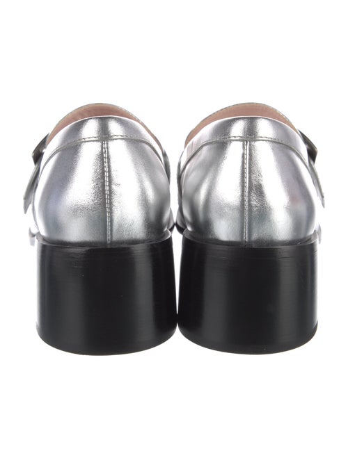 Roger Vivier Leather Colorblock Pattern Pumps