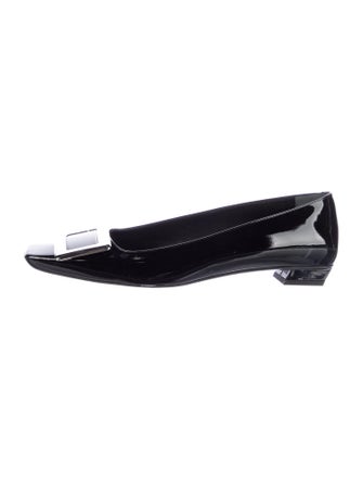 Roger Vivier Patent Leather Flats