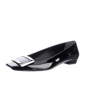 Roger Vivier Patent Leather Flats