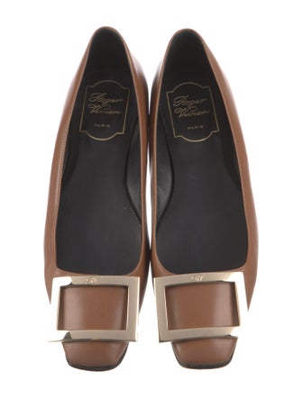 Roger Vivier Leather Ballet Flats