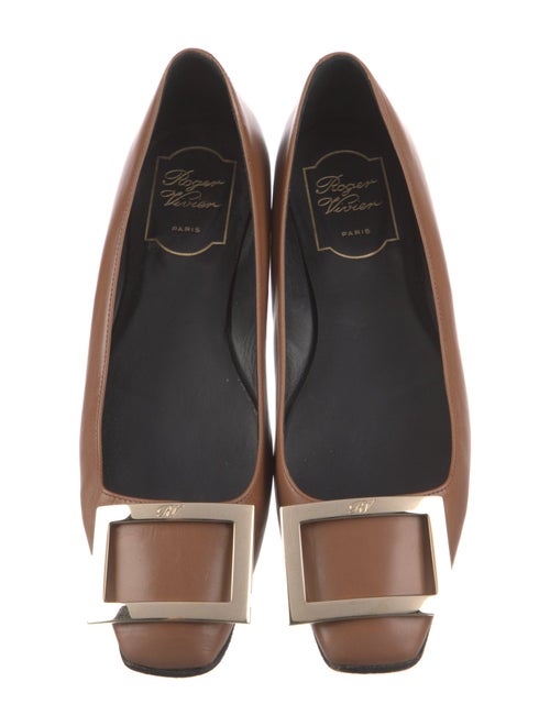 Roger Vivier Leather Ballet Flats