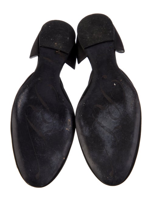 Roger Vivier Satin Crystal Embellishments D'Orsay Flats