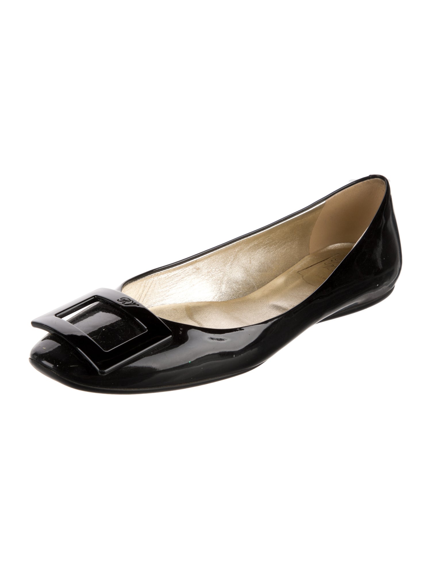 Roger Vivier Patent Leather Ballet Flats