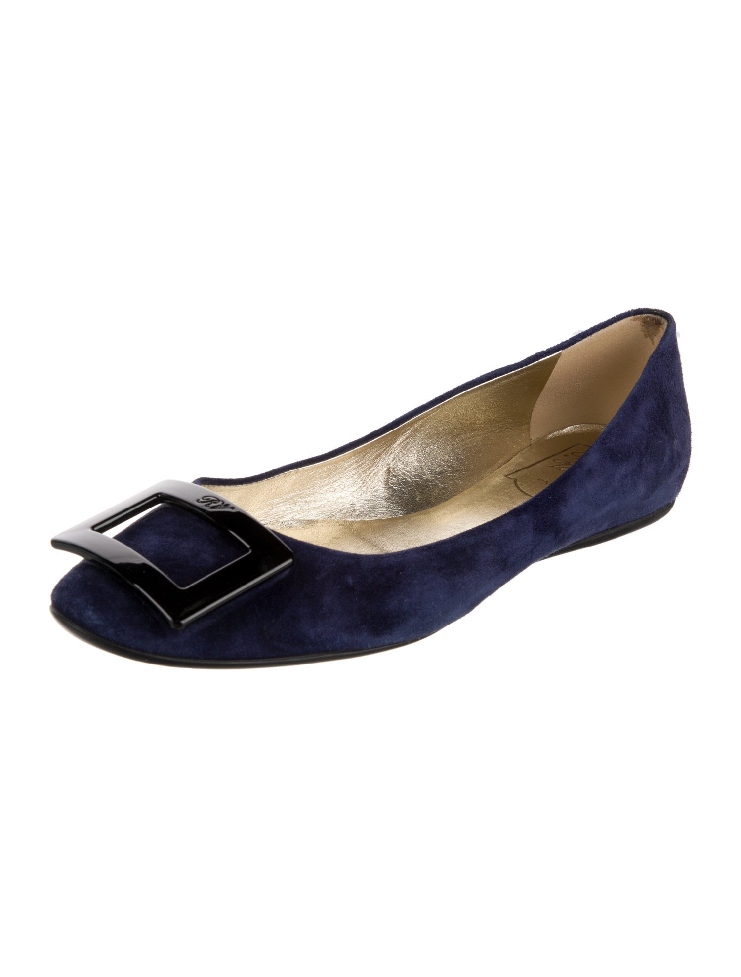 Roger Vivier Suede Ballet Flats