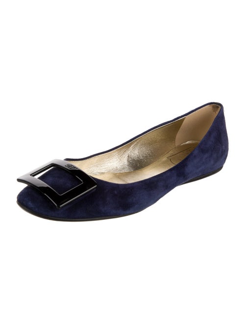 Roger Vivier Suede Ballet Flats