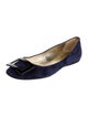 Roger Vivier Suede Ballet Flats