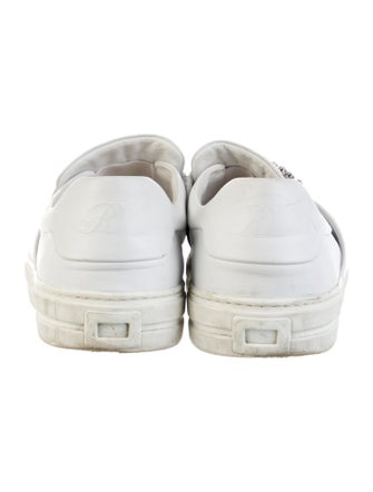 Roger Vivier Leather Crystal Embellishments Sneakers