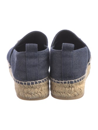 Roger Vivier Denim Printed Espadrilles