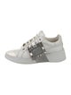 Roger Vivier Leather Colorblock Pattern Sneakers