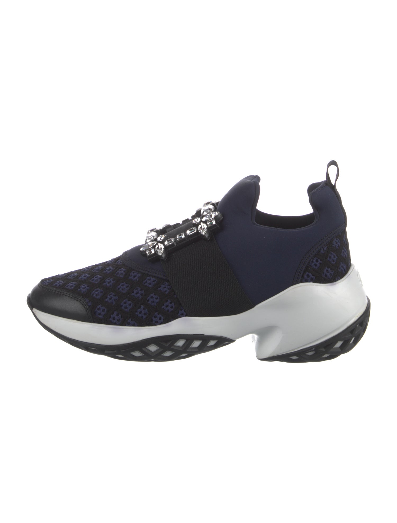 Roger Vivier Mesh Accents Athletic Sneakers